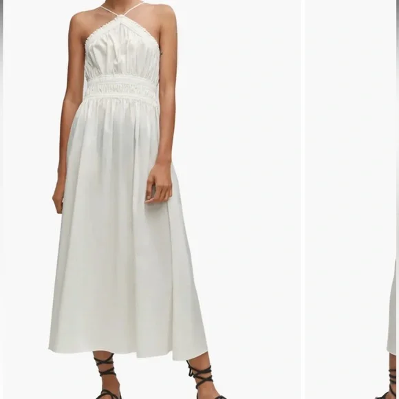 NWT Mango White Dress color is off white - Picture 1 of 8